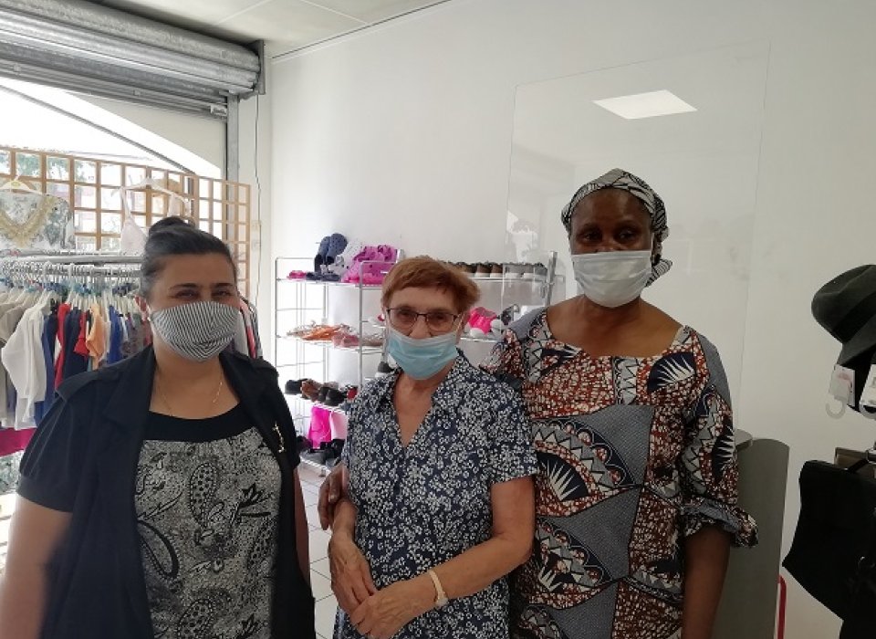 Adaptation de la boutique solidaire avec le protocole sanitaire